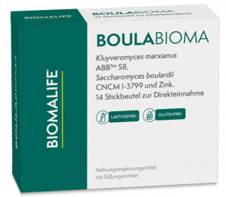 <strong>Der Darm reist mit</strong><br /><br />
Ungewohnte Speisen, Klimawechsel oder Stress bei der Anreise – unterwegs kann die Verdauung schnell aus dem gewohnten Rhythmus geraten. BoulaBioma ist eine praktische Ergänzung für die Reiseapotheke und kombiniert ausgewählte Hefekulturen, ein Postbiotikum und Zink. Zink trägt zu einer normalen Funktion des Immunsystems bei und unterstützt den Schutz der Zellen vor oxidativem Stress. Praktisch und ideal für alle, die auch auf Reisen bewusst auf ihr Bauchgefühl und ihr Wohlbefinden achten möchten.